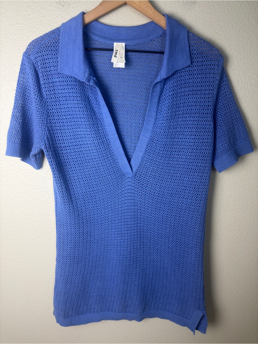 Pact Organic Cotton Beachside Crochet Tunic Coverup